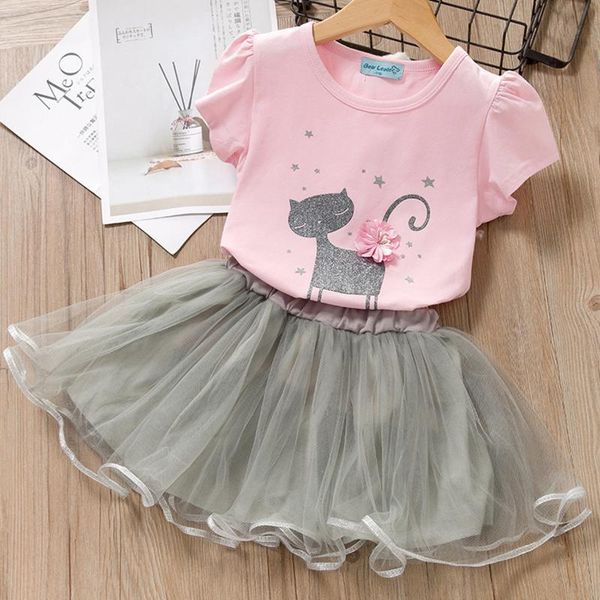 baby girls princess dress toddler kids cartoon little kitten print t-shirts + skirt clothes outfits sets clothing, White
baby girls princess dress toddler kids cartoon little kitten print t-shirts + skirt clothes outfits sets clothing, White
