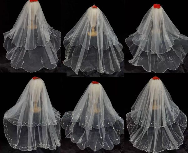 bridal veils short two-layers beading veil appliqued wedding with comb around hem beads 70+95cm, Black
bridal veils short two-layers beading veil appliqued wedding with comb around hem beads 70+95cm, Black