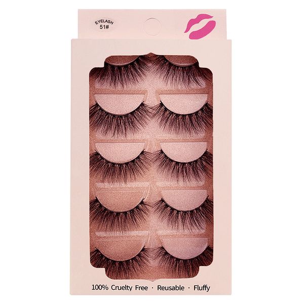 thick natural long 5 pairs mink false eyelashes set soft light hand made reusable 3d fake lashes makeup for eyes with retail packing eyelash
thick natural long 5 pairs mink false eyelashes set soft light hand made reusable 3d fake lashes makeup for eyes with retail packing eyelash
