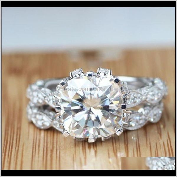 vecalon 2016 vintage engagement wedding band ring set for women 3ct simulated diamond cz 925 sterling silver female party ring 13 r2 9 k03sv, Slivery;golden
vecalon 2016 vintage engagement wedding band ring set for women 3ct simulated diamond cz 925 sterling silver female party ring 13 r2 9 k03sv, Slivery;golden