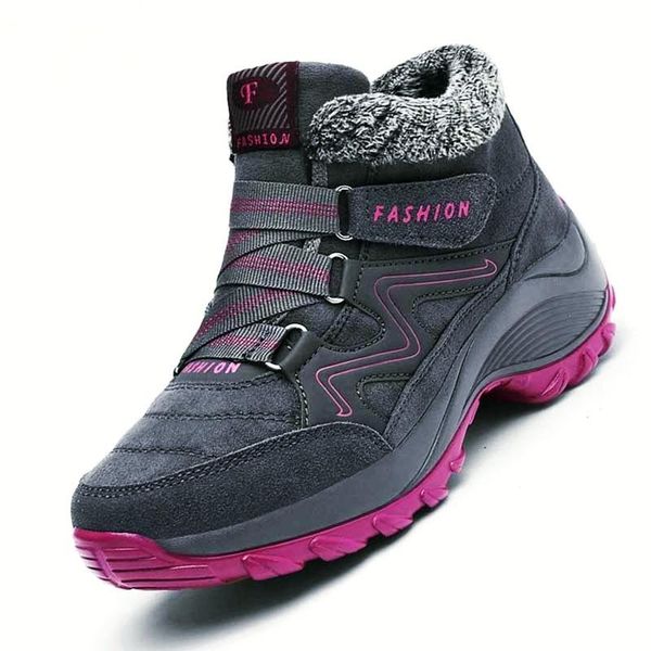 winter women's snow boots leather women warm thick plush chaussures zapatos waterproof female wedge suede non-slip lady, Black
winter women's snow boots leather women warm thick plush chaussures zapatos waterproof female wedge suede non-slip lady, Black
