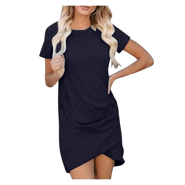 casual dresses women summer causal short sleeve tshirt dresss bodycon o-neck ruched stretchy mini dress solid color bandage leisure vestidos, Black;gray
casual dresses women summer causal short sleeve tshirt dresss bodycon o-neck ruched stretchy mini dress solid color bandage leisure vestidos, Black;gray