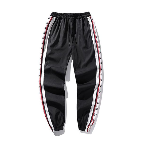 men's pants harem jogger men women hip hop fashion casual track trousers streetwear harajuku hipster stripe sweatpants, Black
men's pants harem jogger men women hip hop fashion casual track trousers streetwear harajuku hipster stripe sweatpants, Black