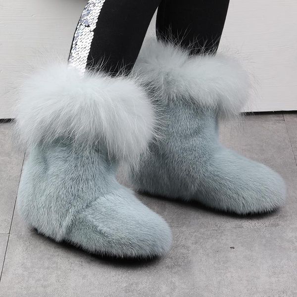 boots 2021 mink snow women's winter fur one-piece flat bottomed short woolen tube european, Black
boots 2021 mink snow women's winter fur one-piece flat bottomed short woolen tube european, Black
