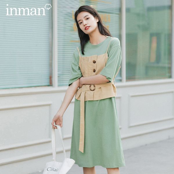 dress summer dissymmetry nipped waist waistcoat with short sleeve two-piece dress 75tn, Black;gray
dress summer dissymmetry nipped waist waistcoat with short sleeve two-piece dress 75tn, Black;gray