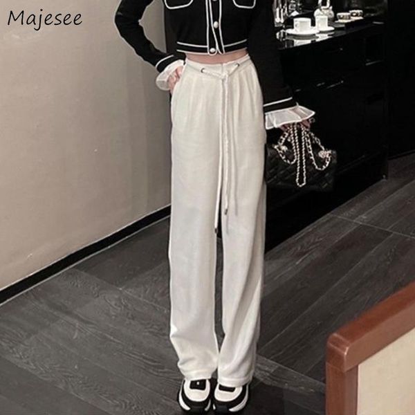 women's pants & capris casual women full length pure simple drawstring comfort all-match wide leg trouser plus size s-3xl autumn baggy, Black;white
women's pants & capris casual women full length pure simple drawstring comfort all-match wide leg trouser plus size s-3xl autumn baggy, Black;white
