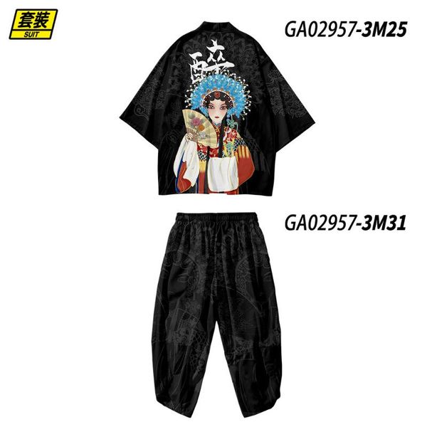 ethnic clothing peking opera printed loose japanese cardigan kimono + pants 2pcs autumn couple women men yukata harajuku oversize 6xl, Red
ethnic clothing peking opera printed loose japanese cardigan kimono + pants 2pcs autumn couple women men yukata harajuku oversize 6xl, Red