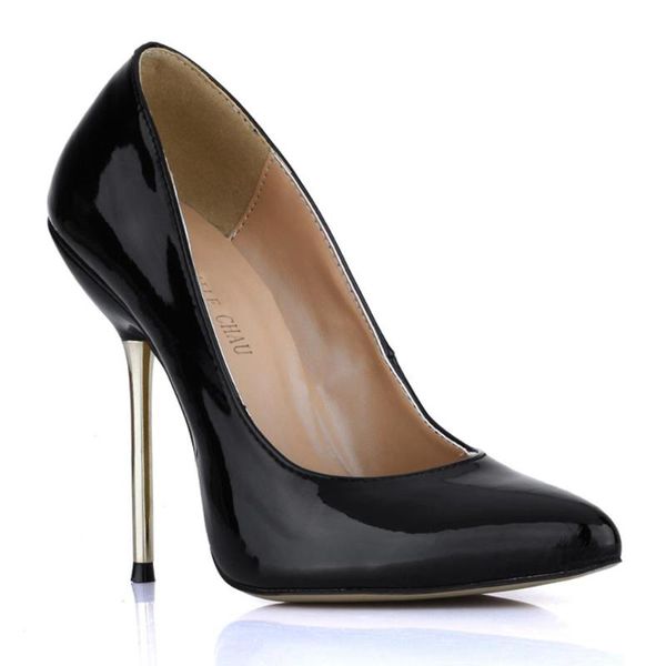 dress shoes spring autumn 11cm high heel pumps patent fashion women stiletto thin pointed toe party lady 5a-a, Black
dress shoes spring autumn 11cm high heel pumps patent fashion women stiletto thin pointed toe party lady 5a-a, Black
