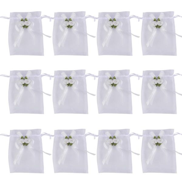 12pcs net yarn candy bag bow flower gift storage for wedding party gathering (10x12cm, white) wrap
12pcs net yarn candy bag bow flower gift storage for wedding party gathering (10x12cm, white) wrap