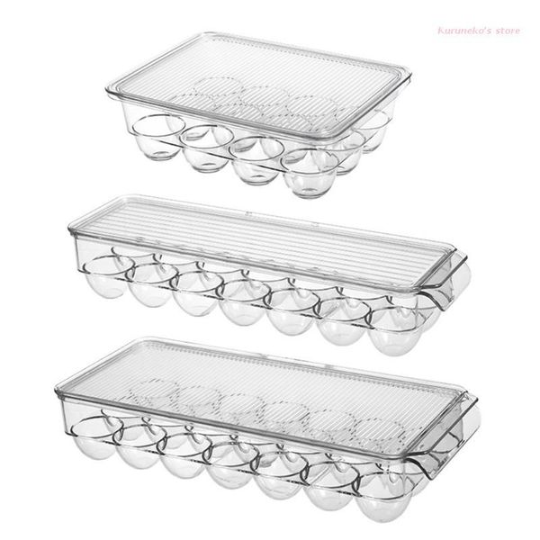 storage bottles & jars transparent 12/14/21 grids refrigerator egg holder box with lid kitchen freshness separated food savers tray
storage bottles & jars transparent 12/14/21 grids refrigerator egg holder box with lid kitchen freshness separated food savers tray