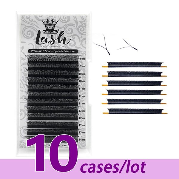 false eyelashes 10cases/lot masscaku sell 8-14mm length y lash extensions of fanning eyelash premium yy volume extension
false eyelashes 10cases/lot masscaku sell 8-14mm length y lash extensions of fanning eyelash premium yy volume extension