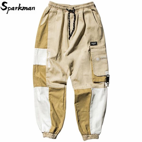men's pants men cargo hip streetwear color block harajuku joggers harem 2021 casual tactical side pockets trousers, Black
men's pants men cargo hip streetwear color block harajuku joggers harem 2021 casual tactical side pockets trousers, Black