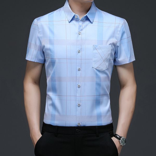 silk men's short sleeve shirt new 2021 summer fashion lattice thin ice, White;black
silk men's short sleeve shirt new 2021 summer fashion lattice thin ice, White;black