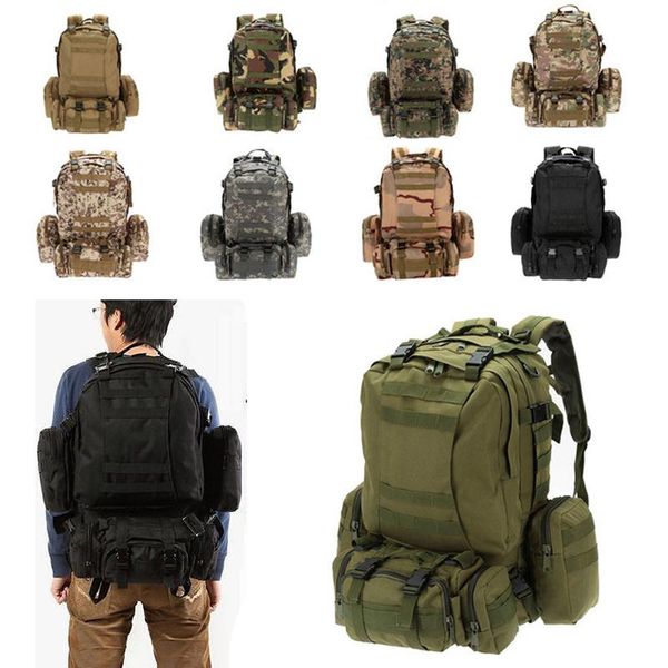 outdoor bags camping backpack military tactical climbing hiking trekking hunting waterproof 55 l shoulder
outdoor bags camping backpack military tactical climbing hiking trekking hunting waterproof 55 l shoulder