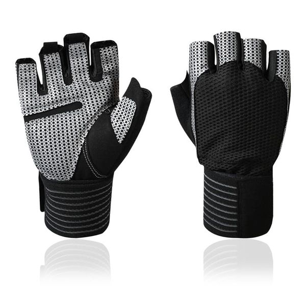 cycling gloves full wrist protection fitness half finger sports breathable short tear-resistant male, Black
cycling gloves full wrist protection fitness half finger sports breathable short tear-resistant male, Black