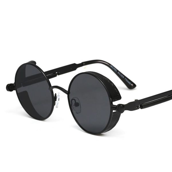 round frame steampunk women sunglasses spring mirror legs decorative eyeglasses fashion personalized men glasses, White;black
round frame steampunk women sunglasses spring mirror legs decorative eyeglasses fashion personalized men glasses, White;black