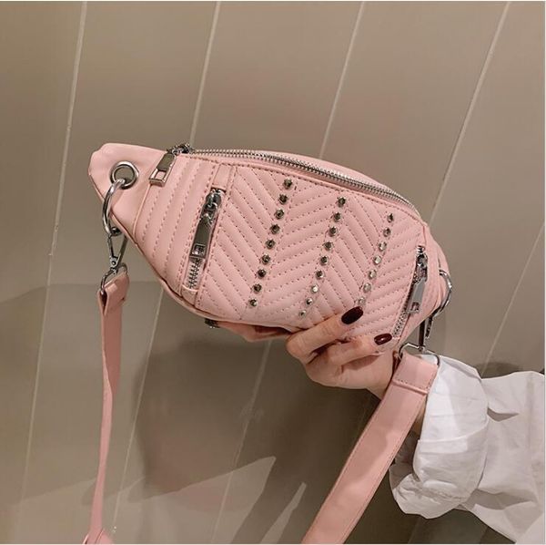 waist bags pu leather punk rivets thread packs women crossbody bag belt female shoulderbag #780
waist bags pu leather punk rivets thread packs women crossbody bag belt female shoulderbag #780