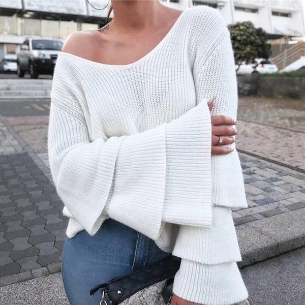 women's sweaters invierno mujer women sweater plus size long sleeve knitted pullover loose jumper solid color simple, White;black
women's sweaters invierno mujer women sweater plus size long sleeve knitted pullover loose jumper solid color simple, White;black