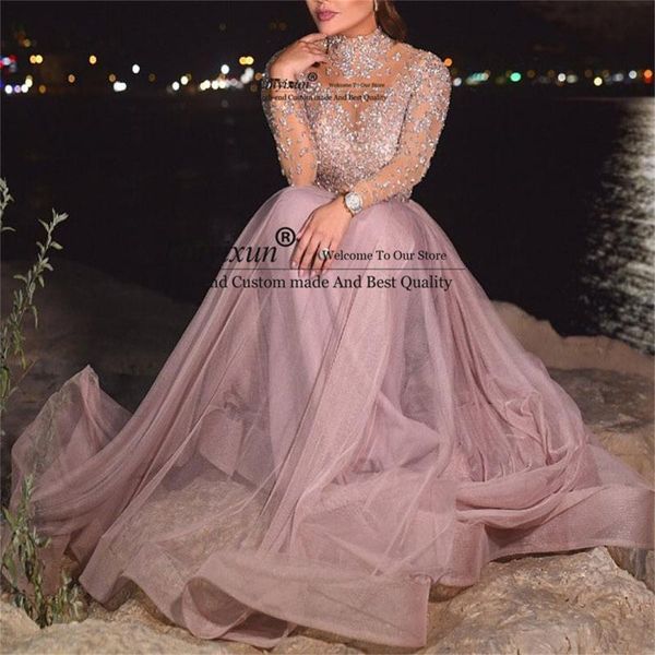 party dresses pink a line prom high neck long sleeves formal evenig dress applique lace beaded gown tulle robes de soirée, White;black
party dresses pink a line prom high neck long sleeves formal evenig dress applique lace beaded gown tulle robes de soirée, White;black