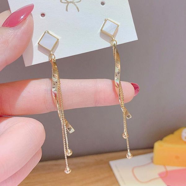 dangle & chandelier earrings 2021 tide long tassel female temperament personality prevent allergy fashion stud, Silver
dangle & chandelier earrings 2021 tide long tassel female temperament personality prevent allergy fashion stud, Silver
