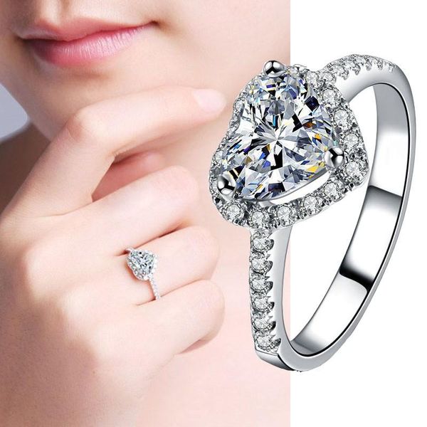 wedding rings 2021 classic fashion inlaid heart shaped zircon ring ladies silver engagement jewelry gift, Slivery;golden
wedding rings 2021 classic fashion inlaid heart shaped zircon ring ladies silver engagement jewelry gift, Slivery;golden