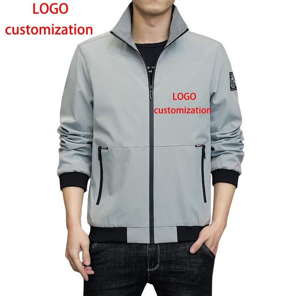 men's jackets (logo customization) youth casual spring & autumn stand collar handsome coat contrast versatile jacket, Black;brown
men's jackets (logo customization) youth casual spring & autumn stand collar handsome coat contrast versatile jacket, Black;brown