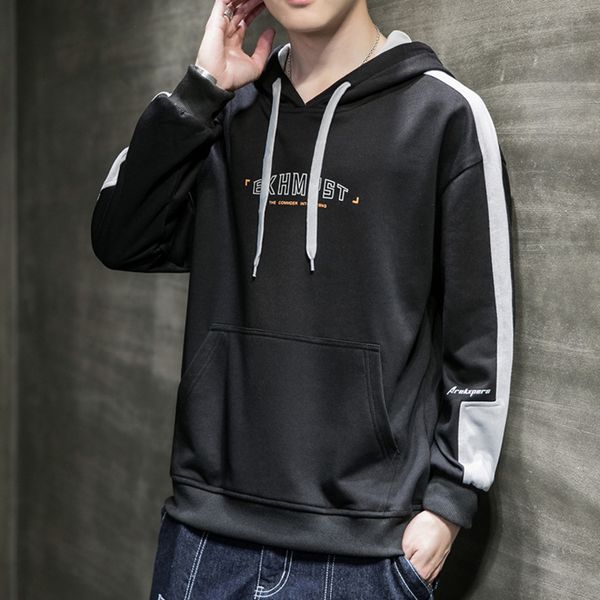 2021 new spring and autumn sweater hoodie youth loose casual fashion brand korean upper garment men's wear, Black
2021 new spring and autumn sweater hoodie youth loose casual fashion brand korean upper garment men's wear, Black