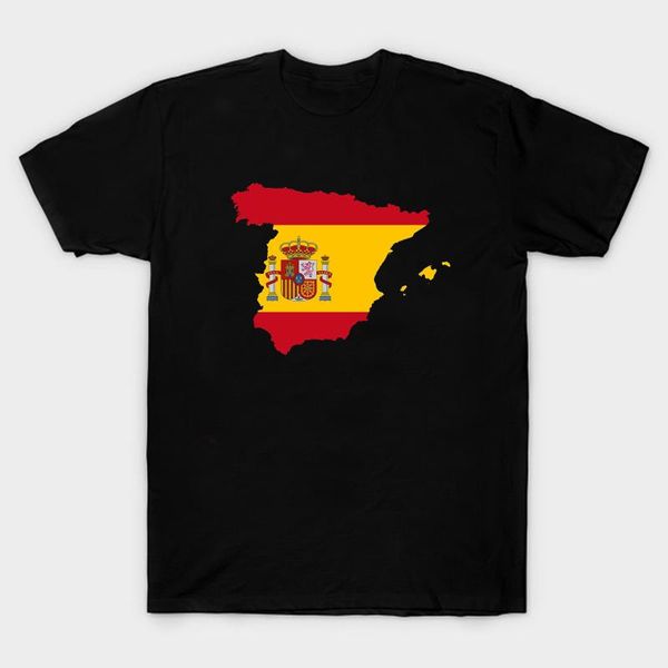 men's t-shirts spain flag on map spanish country pride t-shirt. summer cotton short sleeve o-neck t shirt s-3xl, White;black 
men's t-shirts spain flag on map spanish country pride t-shirt. summer cotton short sleeve o-neck t shirt s-3xl, White;black