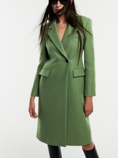women's wool & blends hwlzltzht autumn oversized long jacket coat elegant lapel collar office lady outerwear chic button up woman loose, Black
women's wool & blends hwlzltzht autumn oversized long jacket coat elegant lapel collar office lady outerwear chic button up woman loose, Black