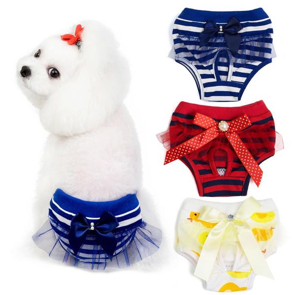 dog apparel female pet cat shorts cute strips lace physiological pants diaper washable sanitary underwear briefs for dogs d30
dog apparel female pet cat shorts cute strips lace physiological pants diaper washable sanitary underwear briefs for dogs d30