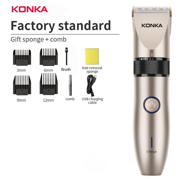 hair clippers konka electric men's clipper usb rechargeable ceramic length adjustable
hair clippers konka electric men's clipper usb rechargeable ceramic length adjustable