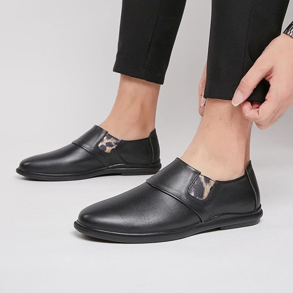 dress shoes mring layer leather business british men's casual overshoes comfortable and lightweight, Black
dress shoes mring layer leather business british men's casual overshoes comfortable and lightweight, Black
