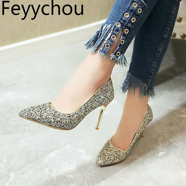women's pumps super high heel pointed toe sequined cloth slip on thin 2021 fashion sweet casual office dress pink shoes, Black
women's pumps super high heel pointed toe sequined cloth slip on thin 2021 fashion sweet casual office dress pink shoes, Black