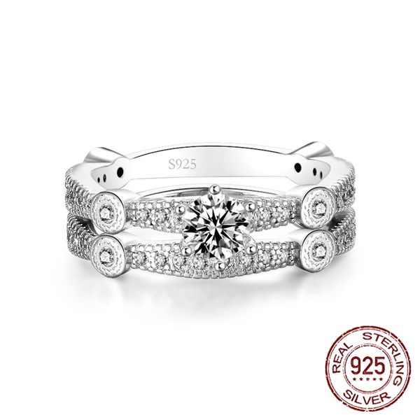 wedding set rings for women 925 silver cz diamond fine jewelry unique 2 pcs bague femme banquet accessories j-097, Slivery;golden
wedding set rings for women 925 silver cz diamond fine jewelry unique 2 pcs bague femme banquet accessories j-097, Slivery;golden