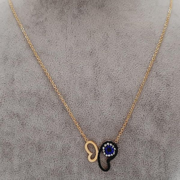pendant necklaces fashion jewelry evil eye butterfly necklace for women real steel angel charms fine chain, Silver
pendant necklaces fashion jewelry evil eye butterfly necklace for women real steel angel charms fine chain, Silver