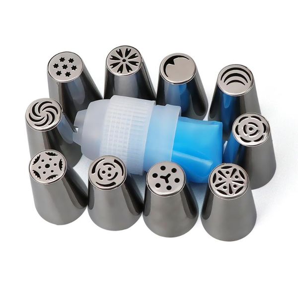11pcs/set silicone pastry bag tips kitchen diy icing piping cream reusable bags and nozzles set cake decorating tools baking &
11pcs/set silicone pastry bag tips kitchen diy icing piping cream reusable bags and nozzles set cake decorating tools baking &