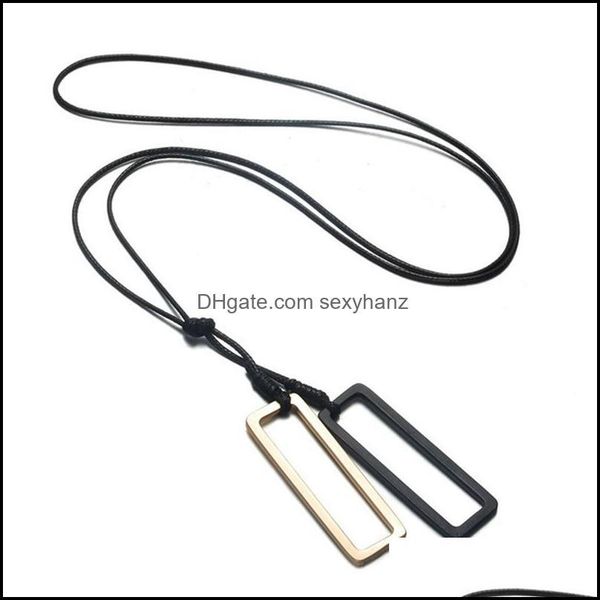 necklaces & pendants see simple fashion geometric hollow rec pendant necklace women elegant long leather rope sweater chain jewelry drop del, Silver
necklaces & pendants see simple fashion geometric hollow rec pendant necklace women elegant long leather rope sweater chain jewelry drop del, Silver