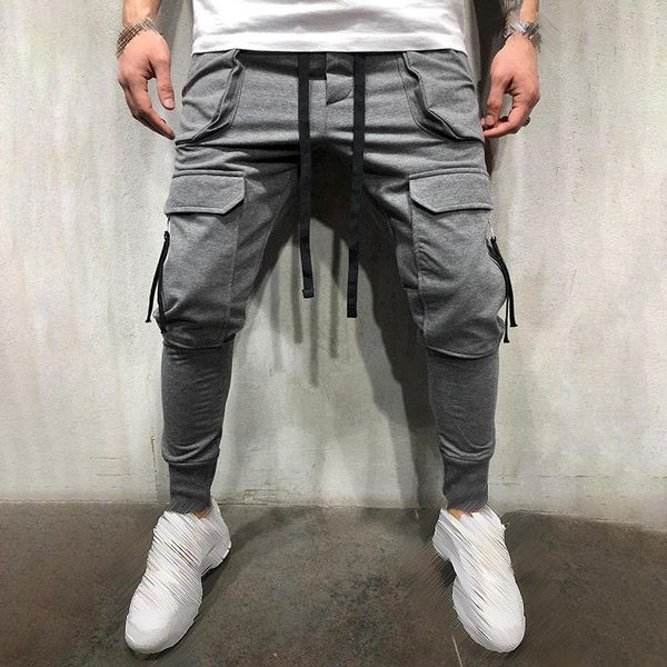 men's pants men trouser sports casual fashion jogger sweatpants fitness zipper, Black
men's pants men trouser sports casual fashion jogger sweatpants fitness zipper, Black