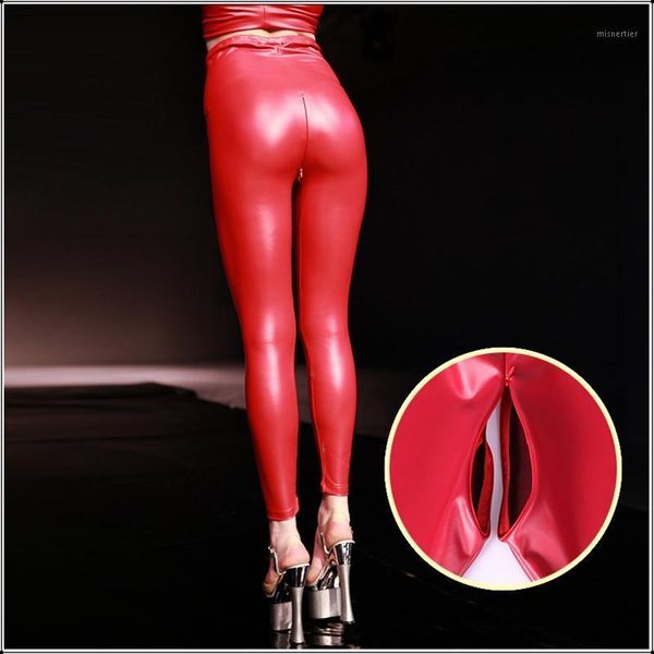 women's pants & capris red latex pu faux leather skinny open crotch leggings women high waist invisible zipper black custom slim trouse, Black;white
women's pants & capris red latex pu faux leather skinny open crotch leggings women high waist invisible zipper black custom slim trouse, Black;white