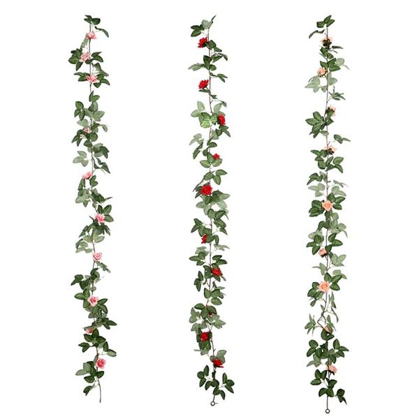 decorative flowers & wreaths fake rose vine plants artificial flower hanging ivy home el office wedding party garden arch decor
decorative flowers & wreaths fake rose vine plants artificial flower hanging ivy home el office wedding party garden arch decor