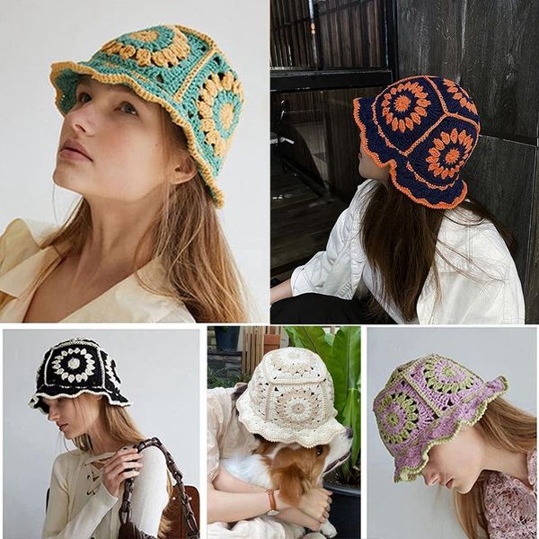 wide brim hats trendy 1pc flower hollow crocheted fisherman hat female breathable dome knitted hat-m56-58cm/ fashion woman, Blue;gray
wide brim hats trendy 1pc flower hollow crocheted fisherman hat female breathable dome knitted hat-m56-58cm/ fashion woman, Blue;gray