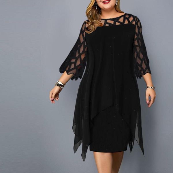 womens dress dresses plus size party black birthday mesh clubwear summer wedding chiffon maxi 6xl, Black;gray
womens dress dresses plus size party black birthday mesh clubwear summer wedding chiffon maxi 6xl, Black;gray