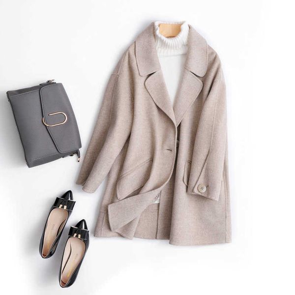 mozuleva double sided cashmere coat korean japanese fashion soft style woolen women's coat for winter 210706, Black
mozuleva double sided cashmere coat korean japanese fashion soft style woolen women's coat for winter 210706, Black