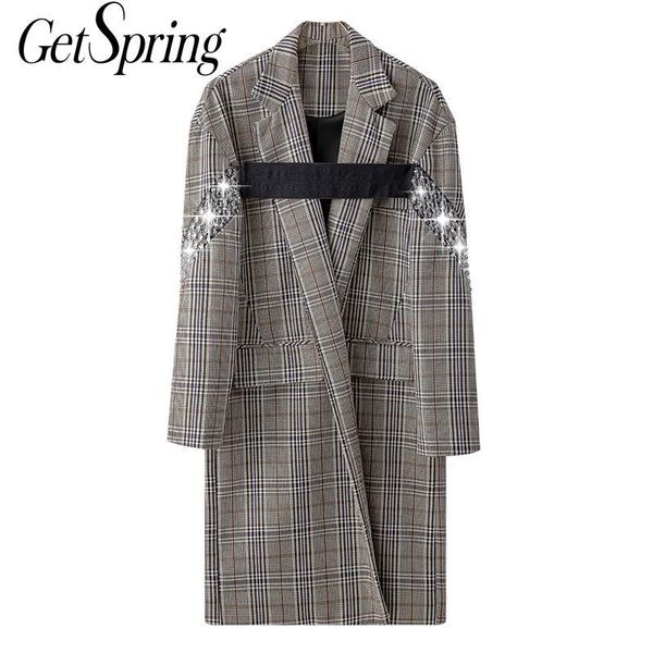 women's trench coats getspring women coat hollow out patchwork plaid long vintage casual windbreaker overcoat 2021, Tan;black
women's trench coats getspring women coat hollow out patchwork plaid long vintage casual windbreaker overcoat 2021, Tan;black