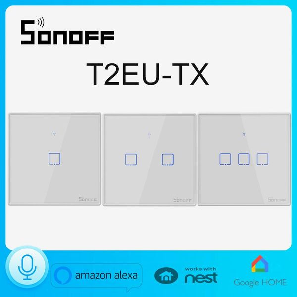 smart home control sonoff t2 eu tx series wifi touch wall light switch with border 433 rf/voice/app works alexa
smart home control sonoff t2 eu tx series wifi touch wall light switch with border 433 rf/voice/app works alexa