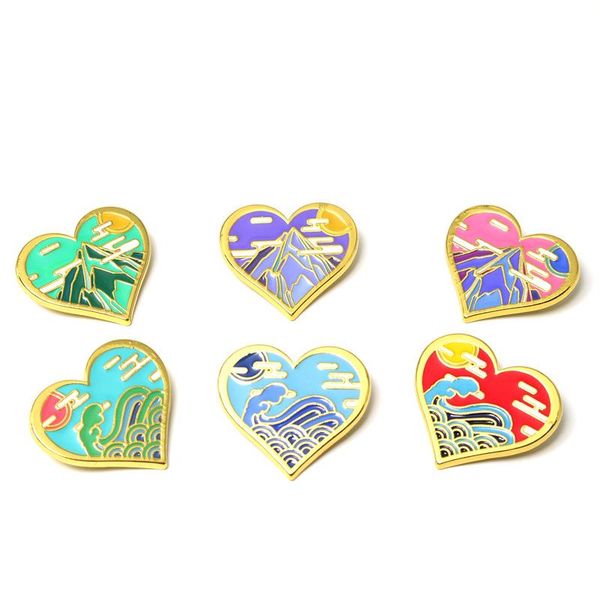 pins, brooches hoseng original chinese mountain river sunrise natural scenery cartoon brooch anniversary friendship gift jewelry pin hs_567, Gray
pins, brooches hoseng original chinese mountain river sunrise natural scenery cartoon brooch anniversary friendship gift jewelry pin hs_567, Gray