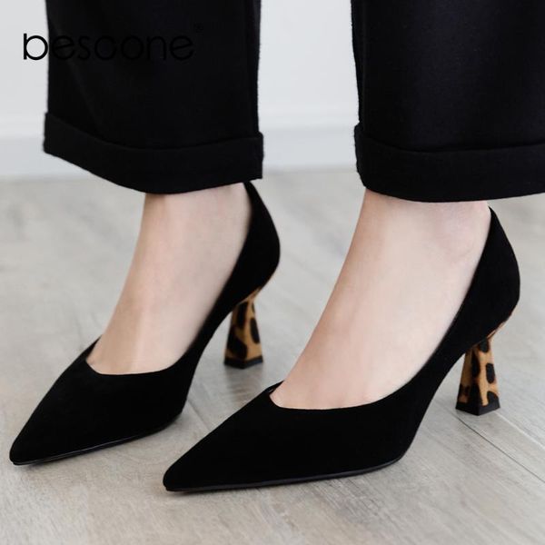 dress shoes bescone concise women' s pumps office shallow leopard print high strange heel quality elegant comfortable bo597, Black
dress shoes bescone concise women' s pumps office shallow leopard print high strange heel quality elegant comfortable bo597, Black