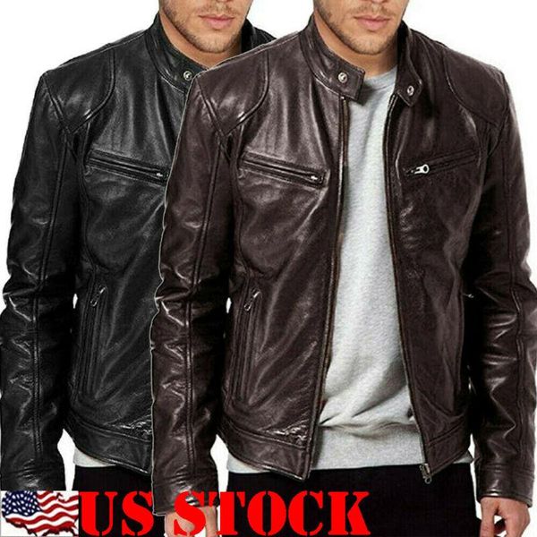 men's jackets men est fashion winter pu leather jacket black brown slim fit biker solidjacket coat
men's jackets men est fashion winter pu leather jacket black brown slim fit biker solidjacket coat