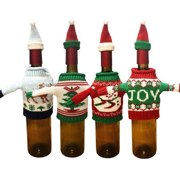 christmas decorations knit sweater hat wine bottle cover set snowman toboggan reindeer xmas tree holiday event gift wrap decor
christmas decorations knit sweater hat wine bottle cover set snowman toboggan reindeer xmas tree holiday event gift wrap decor