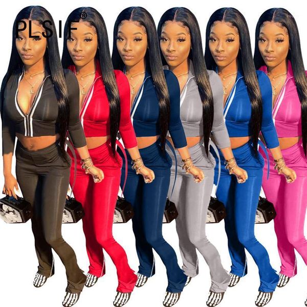 women's two piece pants high street women crop and long pant suit sporty 2 pieces outfits female matching set, White
women's two piece pants high street women crop and long pant suit sporty 2 pieces outfits female matching set, White